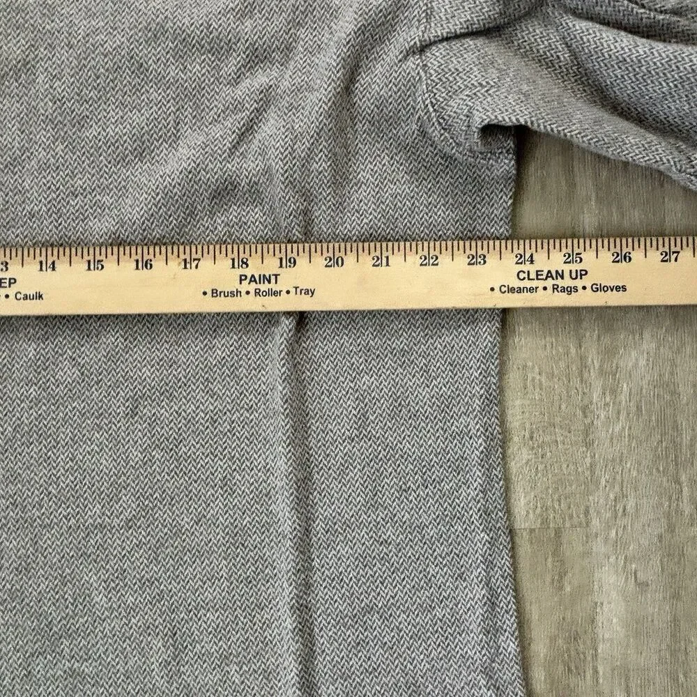 Chaps Ralph Lauren Polo Shirt Mens XL Brown Gray Herringbone Long Sleeve Vintage